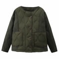 thumbnail image 1 of Abomasnow Women's Quilted Jacket Lightweight Long Sleeve Button Down Padded Puffer Coat Winter Warm Outwear with Pockets, 1 of 6