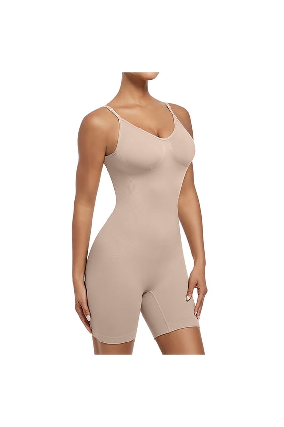 Women's Seamless Shapewear Bodysuit Tummy Control Body Shaper Waist Defining Body Suit