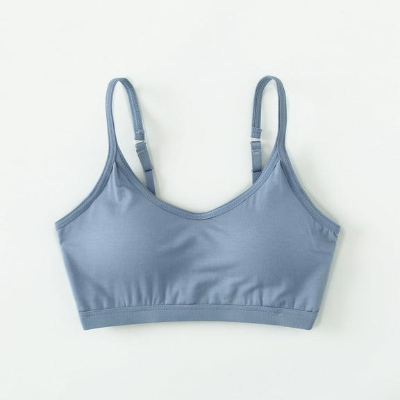 Abomasnow Women's Seamless Wireless Half Cami Unpadded Bra Tops for Layering with Spaghetti Straps M-XXL