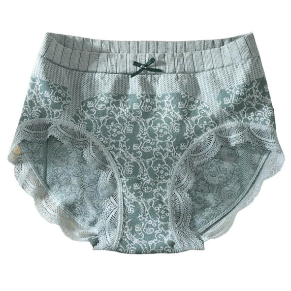 Abomasnow Women's Sexy Lace Flower Printed Seamless Underwear Breathable Low Waisted Full Coverage Bikini Panties on Sale Clearance 2024