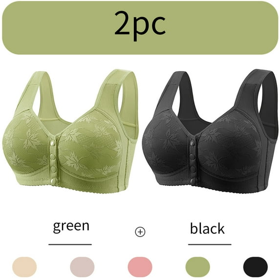 Abomasnow Women's Sexy Non Magnetic And Non Steel Ring Gathered Bra With Thin Cup And Adjustable Sexy Lace Bra Underwear