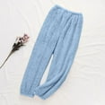 thumbnail image 1 of Abomasnow Women's Sherpa Fleece Pajama Pants Fall Winter Plush Thick Warm Joggers Lounge Pants S-XL, 1 of 6