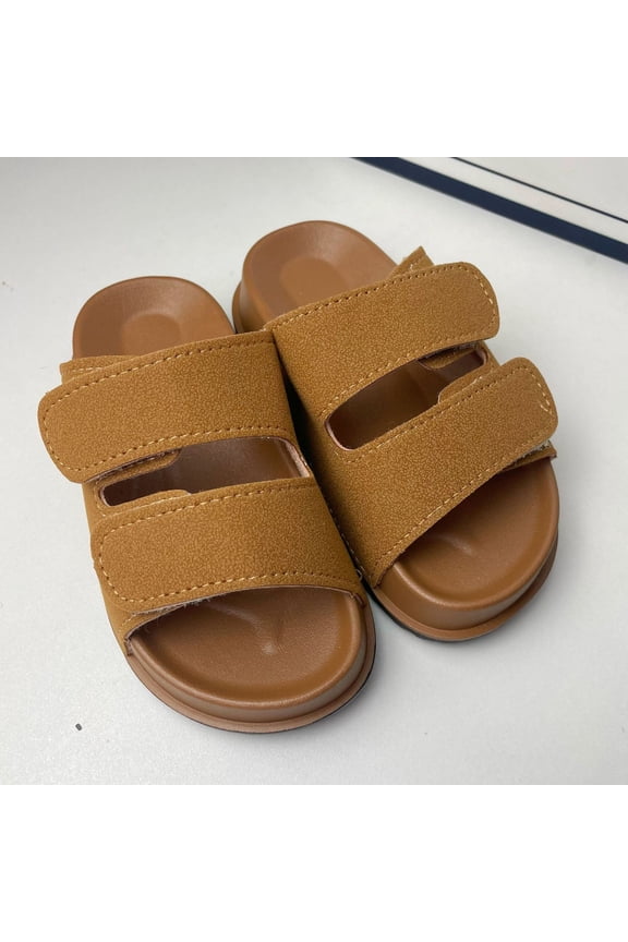 Women's Summer Sandals Adjustable Double Strap Arch Support Sandals Memory Foam Footbed & Non-Slip Sole Sandals