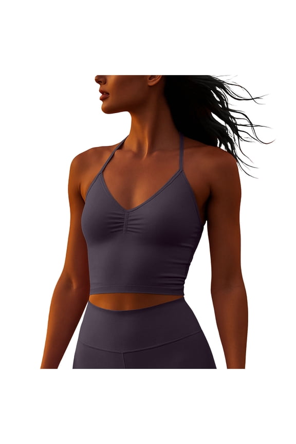 Women's Tank Tops Sleeveless Spaghetti Strap V-Neck Y2K Tops Casual Basic Workout Yoga Going Out Cami Shirts