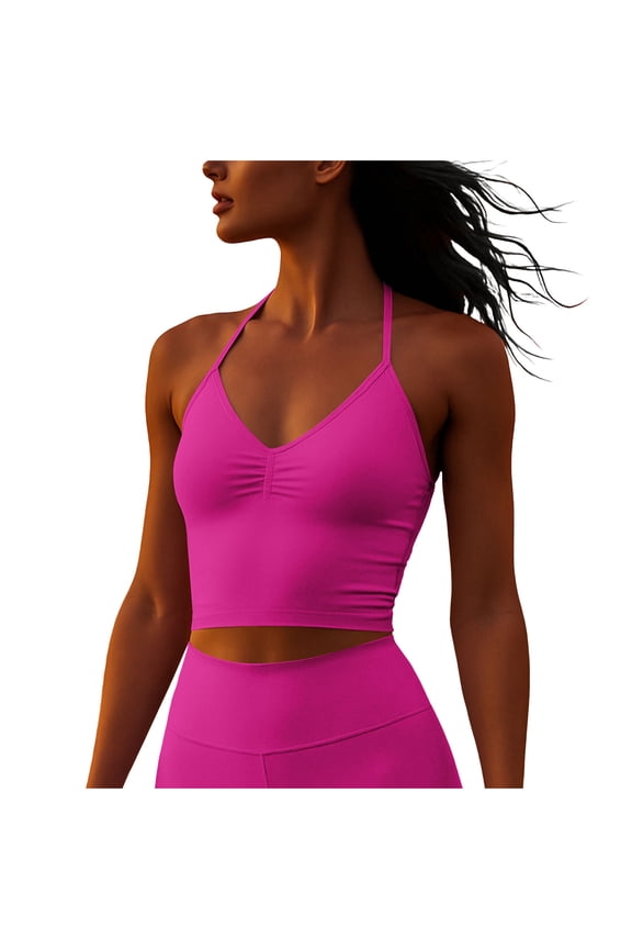 Women's Tank Tops Sleeveless Spaghetti Strap V-Neck Y2K Tops Casual Basic Workout Yoga Going Out Cami Shirts