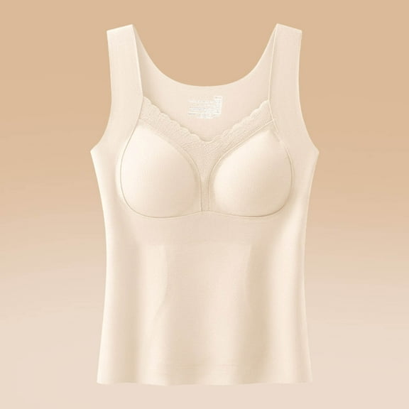 Abomasnow Women's Tummy Control Shapewear Tank Tops Seamless Square Neck Compression Tops Slimming Body Shaper Camisole