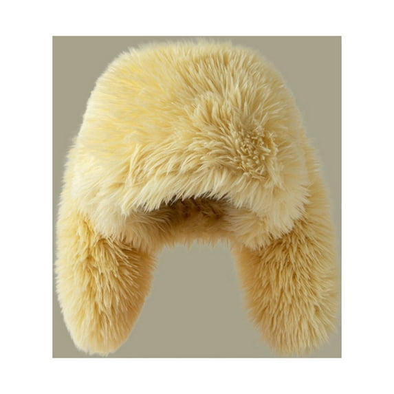 Cxenplz Women's Winter Warm Plush Hat Long Rabbit Ears Hats Ladies Fuzzy Cute Fashion Skull Caps for Cold Weather Christmas Halloween