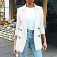 thumbnail image 1 of Abomasnow Womens Casual Blazer Button Lapel Long Sleeve Work Business Fashion Blazers Jackets Outfits with Pockets, 1 of 6