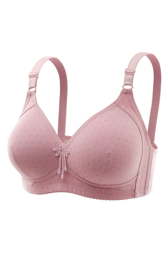 Womens Comfortable Wireless Bras Push Up Seamless Minimizer Bralettes Soft Lightweight Unlined Full Coverage Everyday Bra