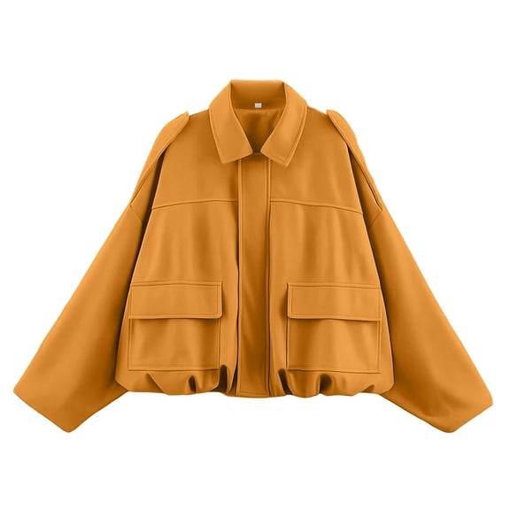 Abomasnow Womens Faux Suede Bomber Jacket Oversized Lapel Pilot Cropped Coat Casual Motorcycle Jackets 2025 Outerwear