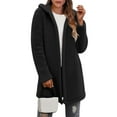 thumbnail image 1 of Abomasnow Womens Oversized Sherpa Jacket Fuzzy Fleece Zip Up Jacket Warm Winter Coats Faux Fur Coat with Pockets, 1 of 9