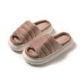 thumbnail image 1 of Abomasnow Womens Sandals Lightweight Waterproof Puffy Cloud Slide Sandal Memory Foam Arch Support Sandals for Indoor Outdoor, 1 of 5