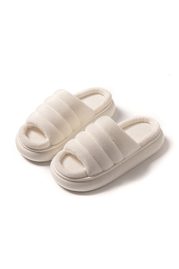 Womens Sandals Lightweight Waterproof Puffy Cloud Slide Sandal Memory Foam Arch Support Sandals for Indoor Outdoor