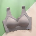 thumbnail image 1 of Abomasnow Womens Seamless Bras No Underwire Supportive Wireless Push Up Full Coverage Bralette Comfort Scalloped T-Shirt Bra, 1 of 3