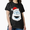 thumbnail image 1 of Abominable Snowman Yeti Retro Winter Holiday Creature Art Unisex T-Shirt, up to size 5XL, 1 of 2