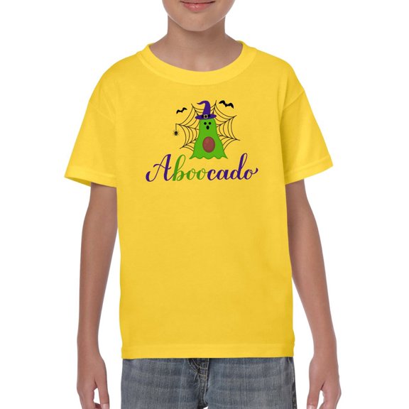 Aboocado Cute Avocado Ghost T-Shirt Juniors -Image by Shutterstock, Medium