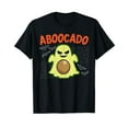thumbnail image 1 of Aboocado Scary Avocado Halloween Cotton Black T-Shirt, 1 of 5