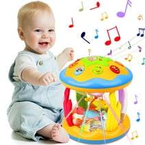 Aboosam Baby Toys 6 to 12 Months, Musical Learning Infant Toys 12-18 Months - Ocean Rotating Light up Baby Music Crawling Toys for Toddlers with Soft Lights and Attractive Sounds
