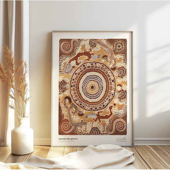 Aboriginal Art Print Cultural Home Decor Indigenous Poster