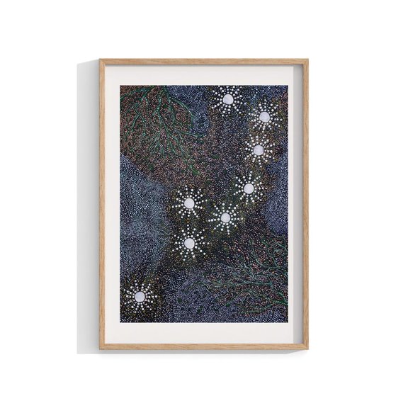 Aboriginal Print Indigenous Wall Art Contemporary Wall Decor Living Room Decor Australian Art Size, Unframed Paper Print