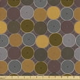 thumbnail image 1 of Ambesonne Aboriginal Fabric by the Yard Upholstery, Folkloric Dotted Rounds, 3 Yards, Multicolor, 1 of 4