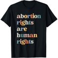 thumbnail image 1 of Abortion Rights Are Human Rights Pro Choice Feminist Retro T-Shirt, 1 of 4