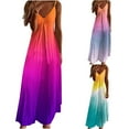 thumbnail image 1 of Aboser Beach Vacation Maxi Dresses for Women Trendy Tie Dye Summer Dress Casual Spaghetti Strap Cami Dresses Flowy V Neck Long Dress 2026, 1 of 5