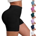 thumbnail image 1 of Aboser Biker Shorts for Women High Waisted Tummy Control Shorts Scrunch Butt Lifting Workout Shorts Yoga Gym Running Booty Shorts, 1 of 7
