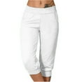thumbnail image 1 of Aboser Capri Sweatpants Women Lightweight Casual Capris Stretchy Elastic Waist Jogger Pants Ultra Soft Athletic Running Sweat Pants with Pockets, 1 of 6