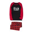Aboser Christmas Holiday Matching Long Sleeve Pj Sets for Family Big