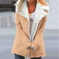 thumbnail image 1 of Aboser Womens Winter Clothes Fleece Jacket Wool Lined Outwear Oversized Long Sleeve Coats Loose Button Down Jackets, 1 of 5