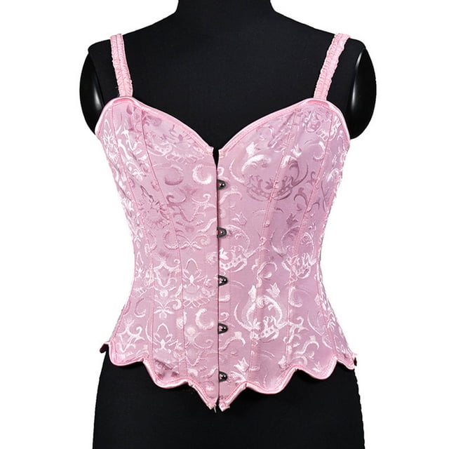 Aboser Corset Tops for Women Lace Elastic Strap jacquard Shapewear Lace