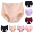 thumbnail image 1 of Aboser Cotton Period Underwear for Women Heavy Flow Leakproof Briefs Plus Size High Waisted Panties Incontinence Protective Brief Underwear, 1 of 7