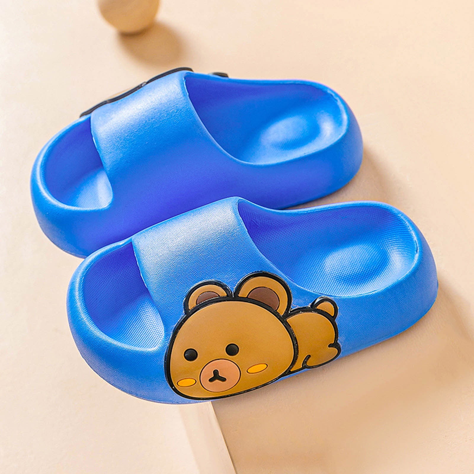 Aboser Cute Cartoon Slippers for Toddler Kids Non Slip Sandals Home Bathroom Shoes Novelty Open ...