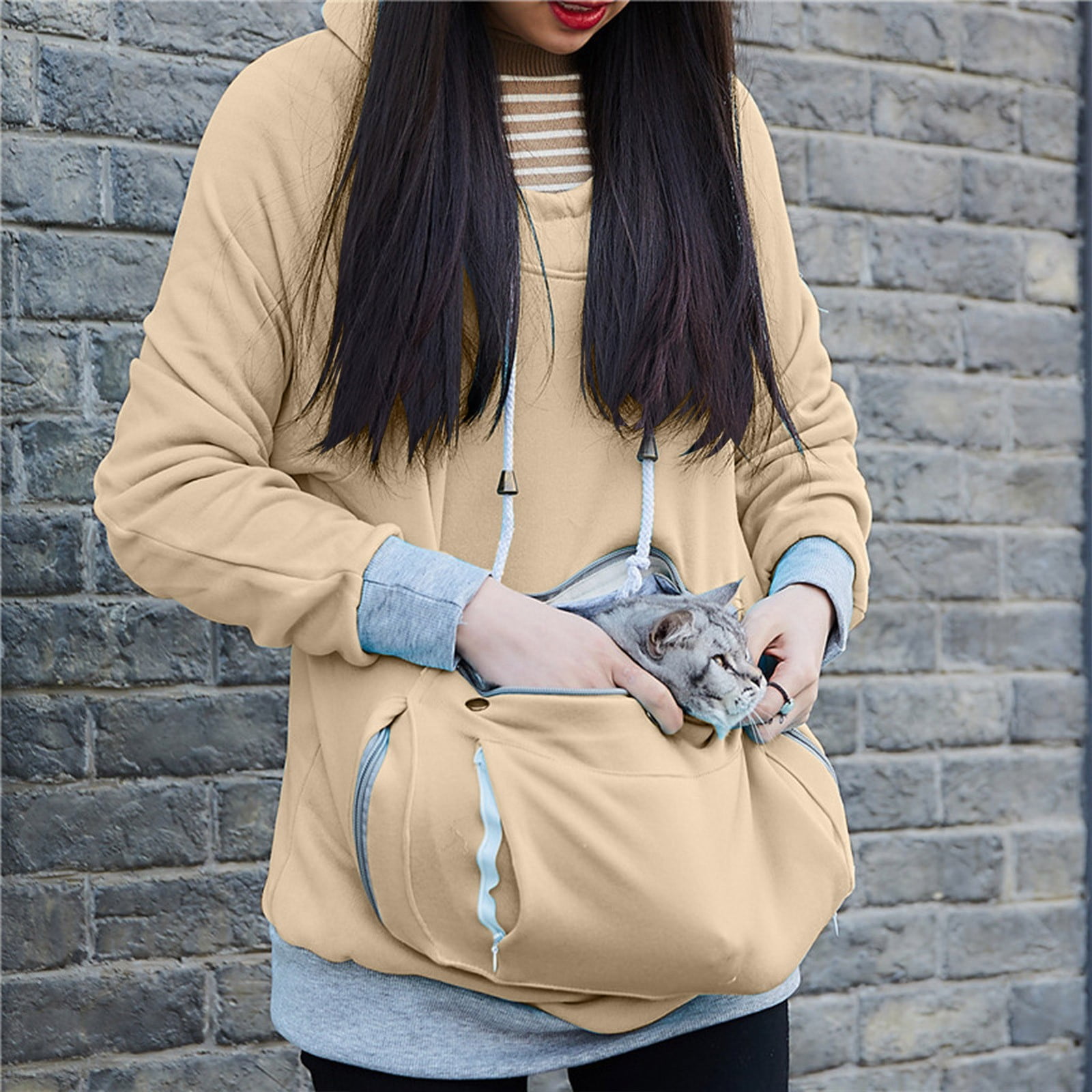 Aboser Cute Pet Holder Hoodies for Women Cat Pouch Puppy Carriers