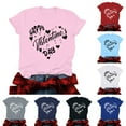 Aboser Happy Valentine's Day T Shirts for Women 2025 Cute Hearts