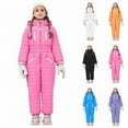thumbnail image 1 of Aboser Kids Boys Girls Snow Suit One Piece Snowsuit Waterproof Windproof Snowboard Jumpsuits Winter Warm Outdoor Ski Suits Unisex Child Quilted Puffer Jacket Coat, 1 of 8