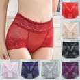 thumbnail image 1 of Aboser Lace Briefs for Women Breathable Hipster Panties Stretch Seamless Bikini Briefs High Waist Cheeky Boyshorts Panty Underwear, 1 of 5