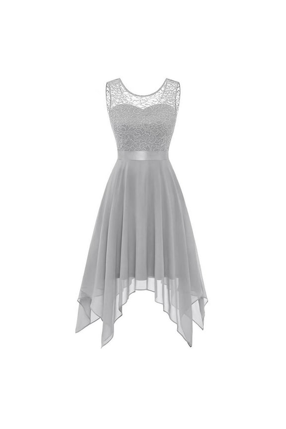 Lace Wedding Guest Dresses for Women Bride's Mother Dress for Wedding Sleeveless High Low Formal Evening Dresses Layered Party Prom Dress