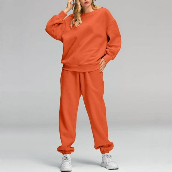 Aboser Matching Sweatsuits for Women Two Piece Casual Tracksuit Gradient Long Sleeve Playsuit with Lounge Pants Comfy Casual Outfit Track Suits