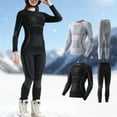 thumbnail image 1 of Aboser Outdoor Ski Thermal Underwear for Women 2 Piece Snow Outfits Athletic Quick Dry Long Johns Womens Sports Skiing Snowboarding Base Layer Sets, 1 of 4