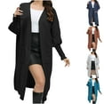 thumbnail image 1 of Aboser Oversized Long Cardigan Sweaters for Women Trendy Lantern Long Sleeve Sweater Coats Lightweight Cable Knit Dusters Open Front Maxi Length Sweaters with Pockets, 1 of 6
