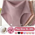 thumbnail image 1 of Aboser Plus Size Cotton Panties for Women High Waisted Seamless Underwear Comfortable Full Coverage Brief Panties Ladies Leak Proof Period Underwear, 1 of 4
