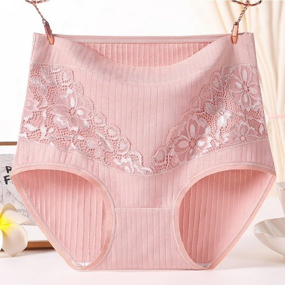 Aboser Plus Size Panties for Women Seamless Breathable Brief Underwear Stretchy High Waist Underpants Soft Full Coverage Briefs
