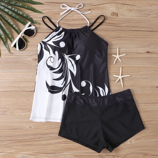 Aboser Plus Size Tankini Swimsuits Women High Waisted Tummy Control