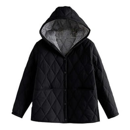 Detachable hood lightweight diamond quilted coat hotsell