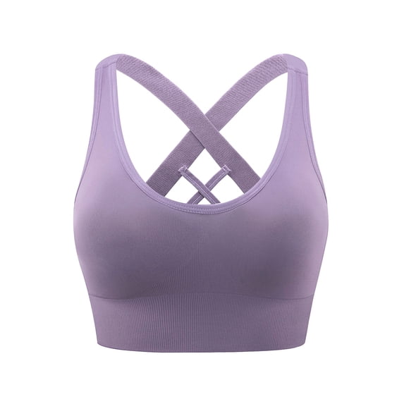 Aboser Racerback Sports Bras for Women High Support Workout Bras Full Coverage Wireless Bra Yoga Gym Fitness Bra Adjustable Strappy Padded Bras
