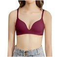 thumbnail image 1 of Aboser Seamless Bras for Women Small Breats Push Up T-shirt Bra Smooth Back Support Bralettes Full Coverage Bras, 1 of 4