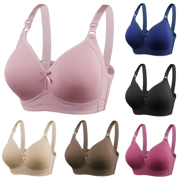 Aboser Seamless Everyday Bras for Women No Underwire Daily Bras Lift Up Full Figure Bralette Breathable Soft Wirefree Bra Pushup T-Shirt Bras Coffee M