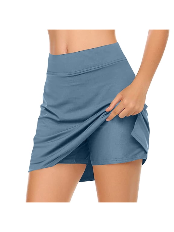 Skorts for Women Active Athletic Tennis Skirts A Line High Waisted Skort Casual Workout Mini Skirt for Pickleball Running Sports